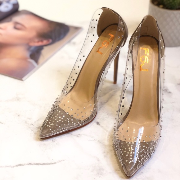 SOLD❤️ Size 9.5 Pointed Toe Rhinestone Stiletto - Picture 5 of 9